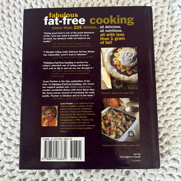 “Fabulous Fat-Free Cooking” Cookbook by Lynn Fischer - Picture 4 of 4